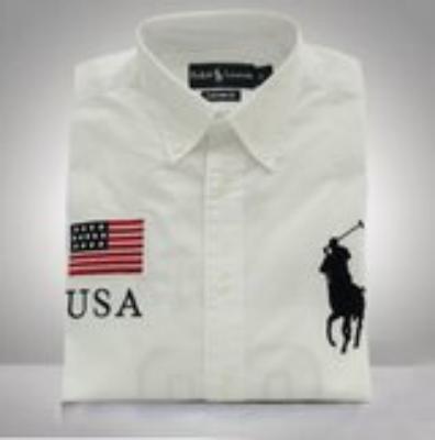 Ralph Lauren Men leisure shirt-long sleeve white No.607